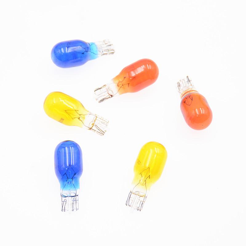 100Pcs/Box T15 12V 21W Led Car Light Cob Glass Plug-In Wide Bulb Auto Automobiles License Plate Lamp Dome Light Reading Drl Bulb