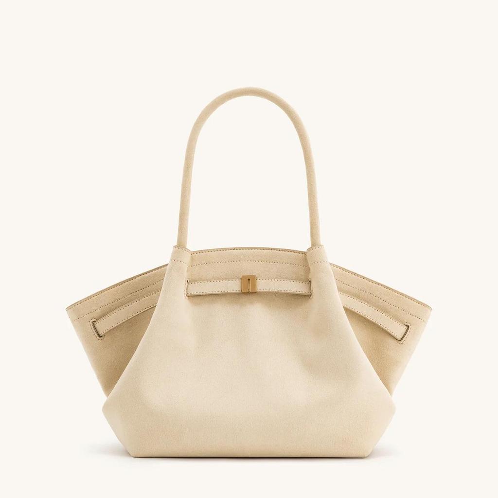 2026 Dumpling Bun Suede Single Shoulder Underarm Bag with Unique Design, Handheld Tote Bag, Commuter Wear, Crossbody Bag