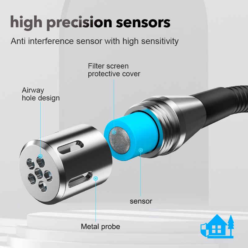 Natural Gas (Methane) Leak Detector, Rechargeable Gas Detection Tool With Audible And Visual Alarm Functions, For Domestic & Mot