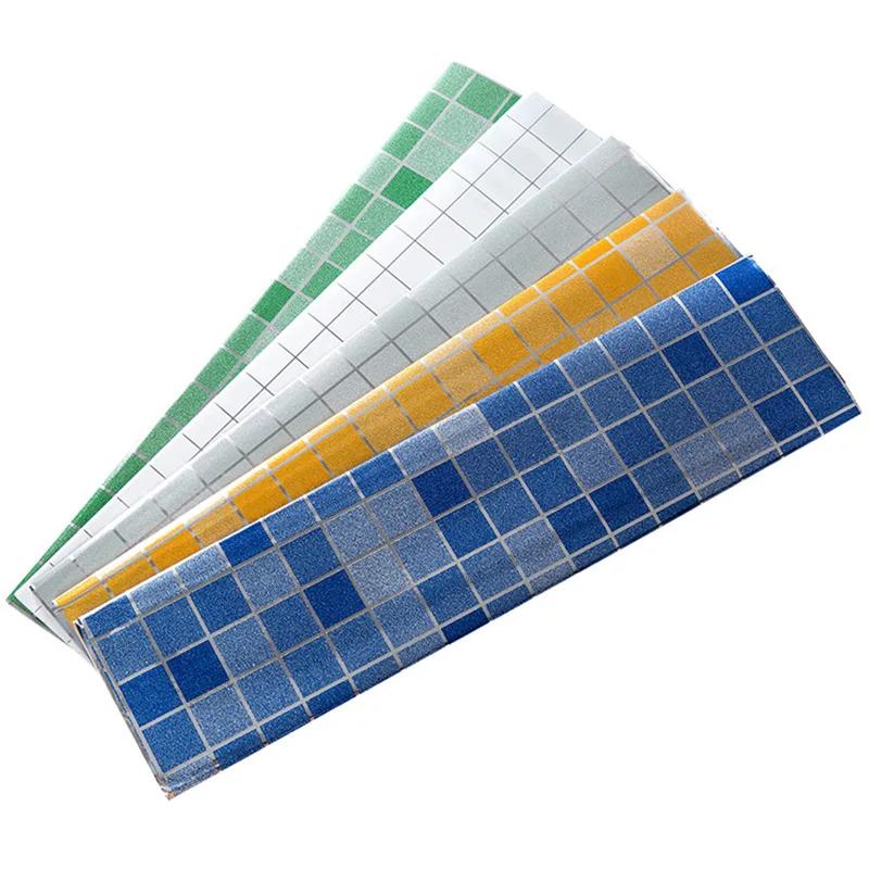 70*45 cm Küche Bad Selbstklebende Wand Papier Folie Aufkleber Wand Dekorationen Küche Zimmer Check Muster Wand Aufkleber