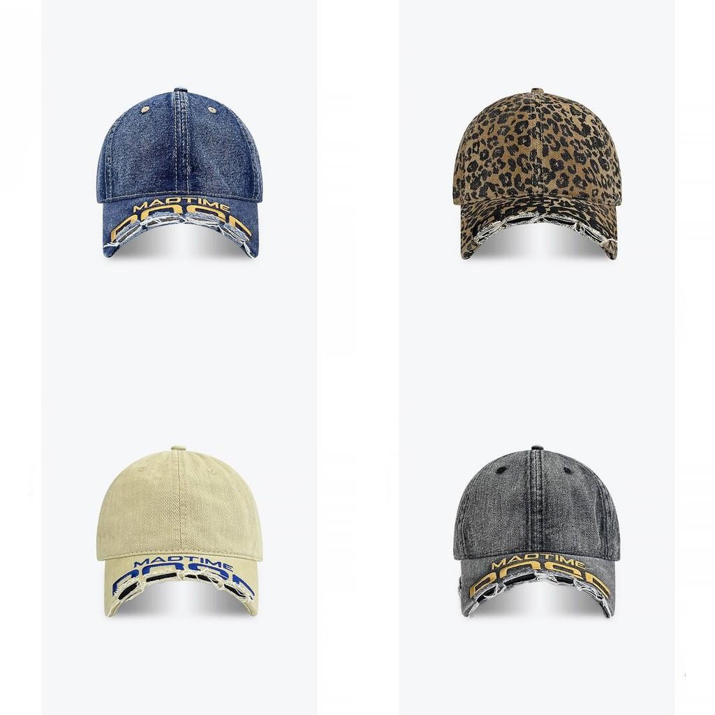 Denim Distressed Baseball Cap For Streetwear And Casual Style Protection Sun