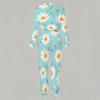 Ladies Loose Long Sleeve Top And Elastic Waist Pants Two Piece Cozy Daily Outfit Set