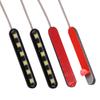 Universal Flexible 6 LED Motorcycle DRL Brake Light Turn Signal Light Strip Number License Plate Light Flashing Tail Stop Light