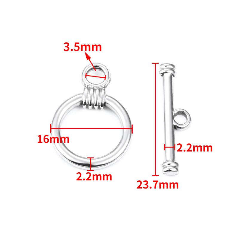 Nahtloser Edelstahl OT Verschluss für Schmuck DIY: Halskette & Armband Verbindungsset
