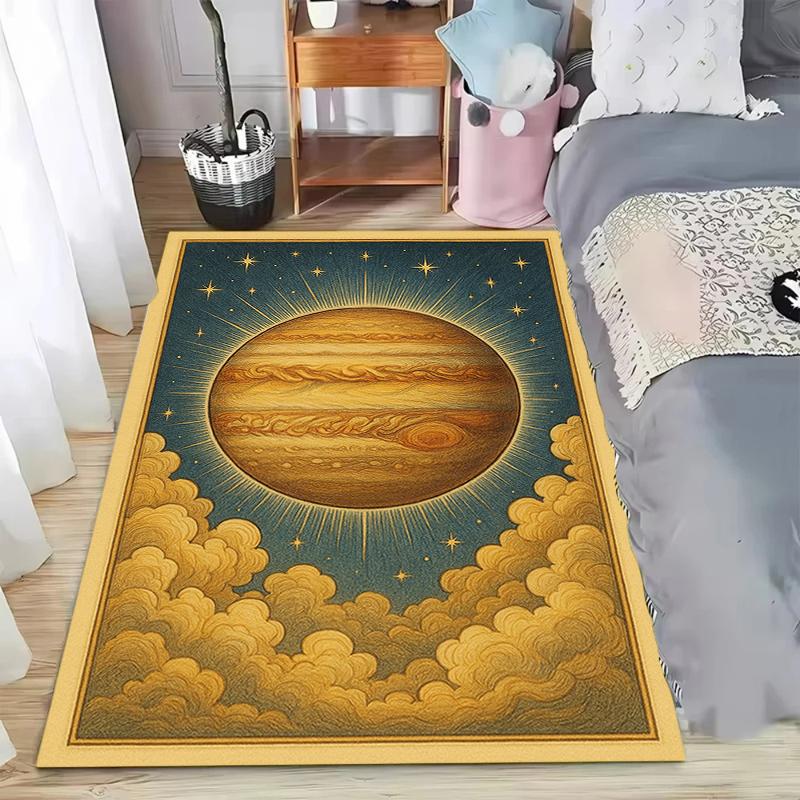 Weltraum Planeten Teppich Sternenhimmel Teppiche im Wohnzimmer Teppich Illusion Teppiche Heimdekoration Schlafzimmer Matte Kinder Teppich Läufer
