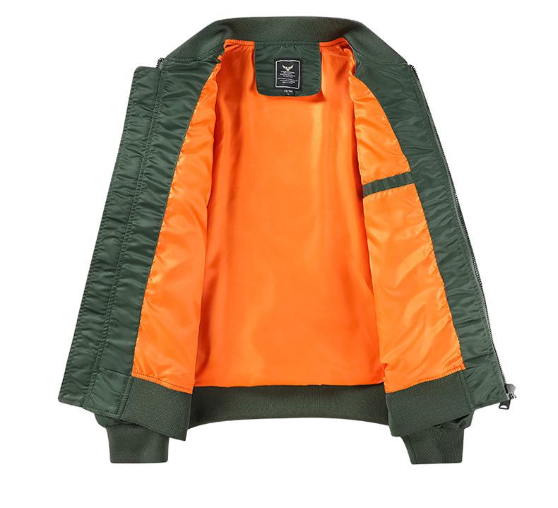 MA1 Air Force Bomber Jacket: Airplane & Tiger Embroidery, Plus Size, Workwear Outerwear