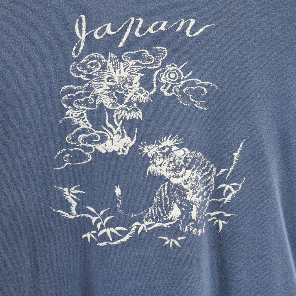 Zoom 90s Made in USA Old Dragon Tiger Print Short sleeve T-shirt Men's Used