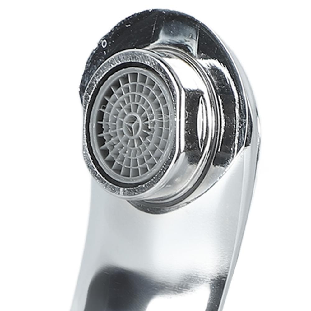 Durable Alloy Sink Faucet 2 Hole Hot Cold Water Mixer Tap Single Handle Deck Mounted Faucet Hotel