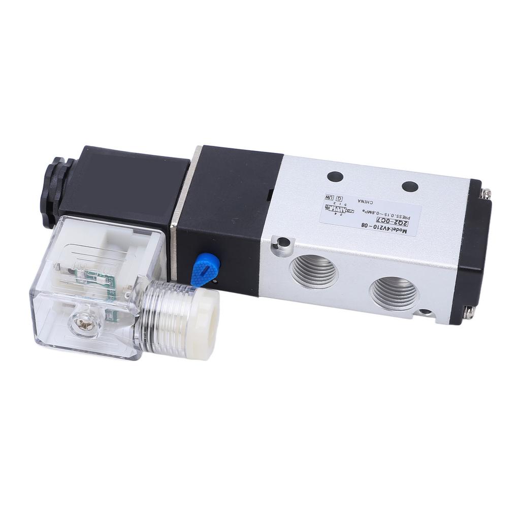Electric Solenoid Valve Pneumatic Air Switch 2 Position 5 Way for Machine Equipment DC12V
