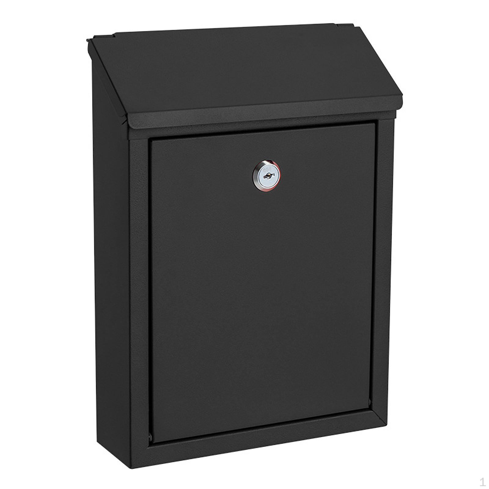 Mailbox Box for Outdoor Quick Installation School Multipurpose Weatherproof Post with Key Lock