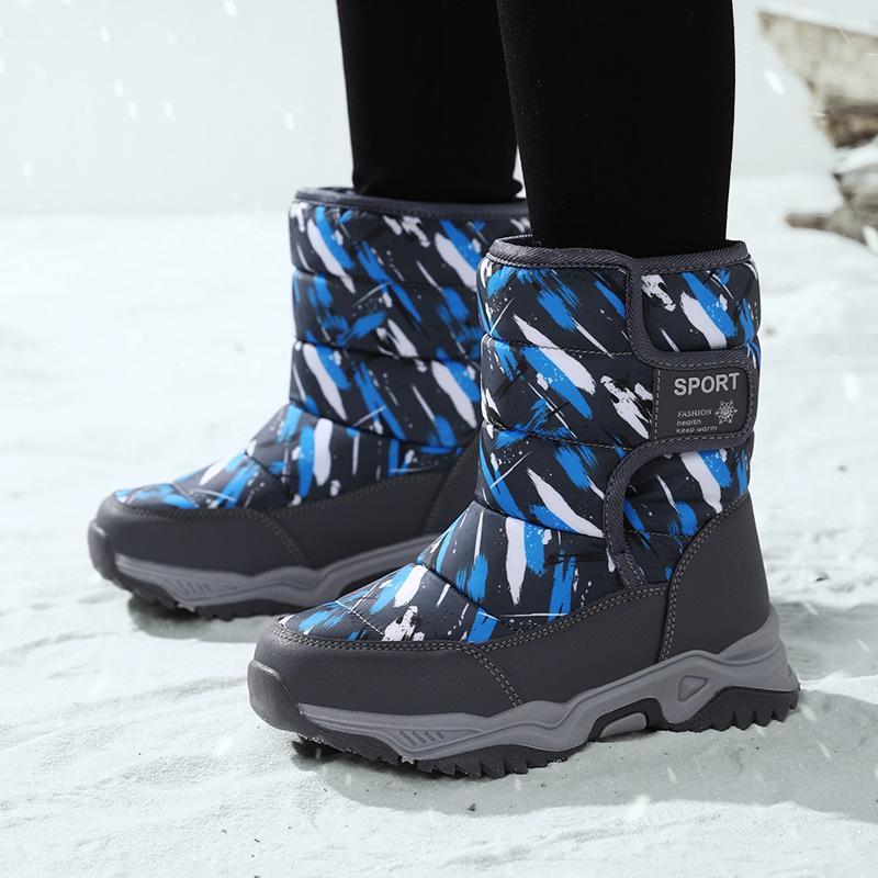 Children's Snow Boots - Boys' Fleece-encased Warm Short Boots, Casual Shoes, Sports Shoes