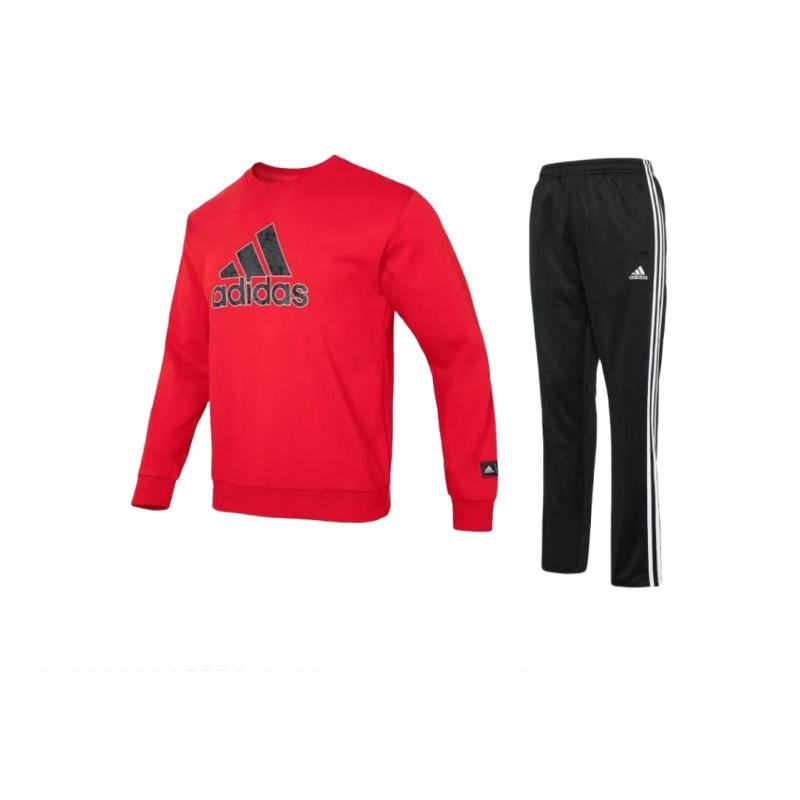 

Adidas Cm Gfx Crew Letter Logo Round Neck Sweatshirt Side Stripe Long Pants Casual Sports Suit Unisex sweatshirt, pants, sports suit TR30PR-BW+HZ3025 S