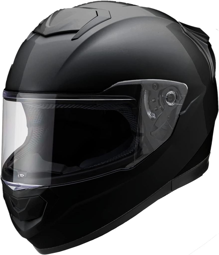 Yamashiro Motorcycle Medium Fits All Removable Inner Asian and Trusted YH YH-002 Full-Face Helmet, Black, (57-58cm), Engines, Lining, Fit, YH-002BK/M