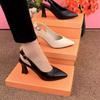 sapatos femininas women cute sweet light weight slip on stiletto heel shoes lady office comfort heel shoes ab672