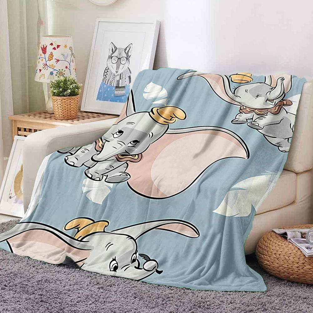 1PC D-Dumbo Cartoon Ultra-Soft Blanket - Lightweight Fluffy Blanket for Couch,Bed & Home Décor, All-Season Gift for Adults,Teens
