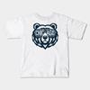 Boys Girls Soft Cotton Graphic Tees Vintage Chicago Bears M5168 Breathable Daily School Wear Kids T-Shirts