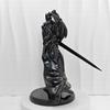Cartoon-Ritterfigur mit rundem Sockel PVC Langschwert Roter Dunkler Ritter Modell Figur Schreibtischdekoration Ornament Sammlerstück Geschenk