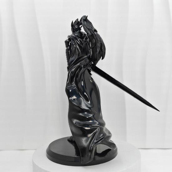 Cartoon-Ritterfigur mit rundem Sockel PVC Langschwert Roter Dunkler Ritter Modell Figur Schreibtischdekoration Ornament Sammlerstück Geschenk