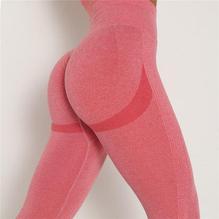 

High Waist Seamless Push Up Leggings Sexy Energy Workout Leggings S арбуз красный