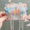 Han Chen Jewelry: Girls' Hanfu Headwear - Butterfly Flower Tassel Clips for Ancient Costume