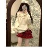 Women Sweet Hot Girl Bow Off-Shoulder Sweater Autumn Winter Elegant Sexy Fashion Knitted Tops Casual Y2k Knitwear Pullover New