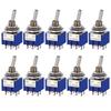 10pcs ON-OFF-ON / ON-ON Miniature Toggle Switches Mini MTS-102 103 202 203 Power Button Switch Car