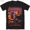 GOOSEBUMPS ATTACK OF THE JACK O LANTERNS T SHIRT Vintage Washed Unisex Homme Slightly Stylish Streetwear Fashion Breathable