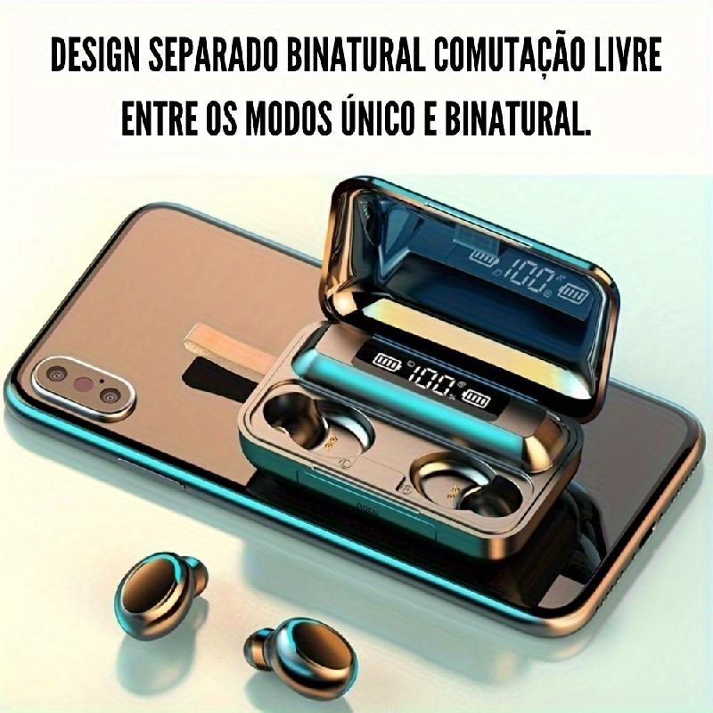 Auricolari wireless F9 TWS con custodia di ricarica, auricolari, stereo 9D, auricolari sportivi touch con microfono