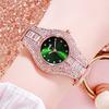 Orologio da Donna Acciaio Cinturino Incrostato di Diamanti Lusso Leggero Lega di Alta Gamma Orologio Impermeabile Quarzo Orologio da Donna