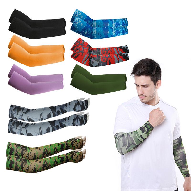 

2 шт. Унісекс Охолоджуючі нарукавники Спорт Біг УФ-захист від сонця На відкритому повітрі Чоловіки Риболовля Велосипедні рукави для приховування татуювань