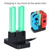 Colorful Switch Charging Dock For Joycon Controllers With Four Ports And Stylish Design