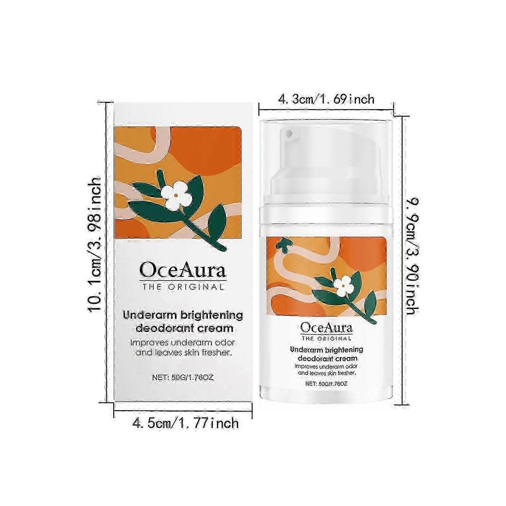 2pcs Underarm Brightening Deodorant Cream, Dark Spot Treatment & Body Odor Eliminator for Women Men