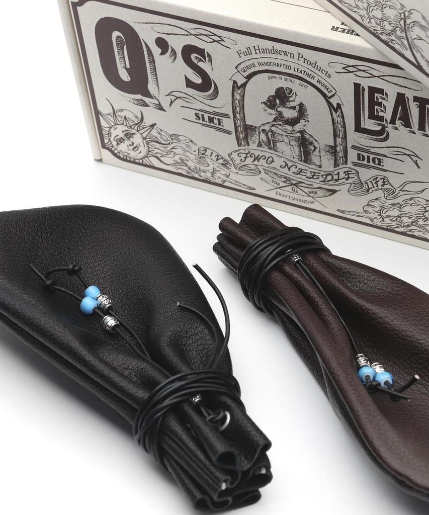Laeswi Small Cross Pouch(Lash X Qs Leather)[Black]