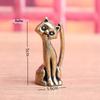 S-1Pc Antique Brass Cat Statue - Copper Animal Sculpture Incense Burner Home Desktop Decor Figurine For Cat Lovers