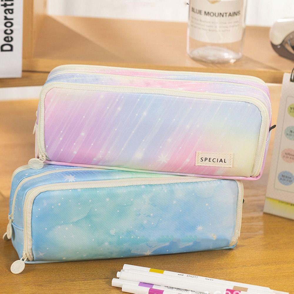 Portable Pencil Case Large Capacity Stationery Bag High Quality Pen Pouch  School Office Supplies