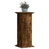 VidaXL Support pour plantes chêne fumé 33x33x80 cm bois d'ingénierie 852973