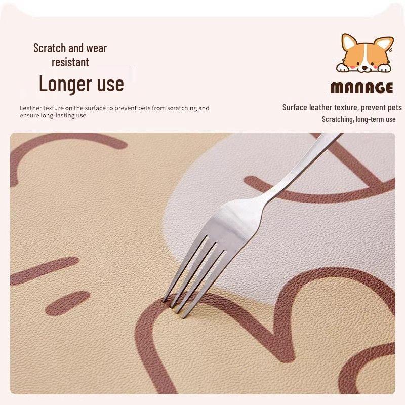 Simple Solid Color Waterproof Pet Mat - Anti-Slip, Easy Clean, Anti-Urine Floor Mat