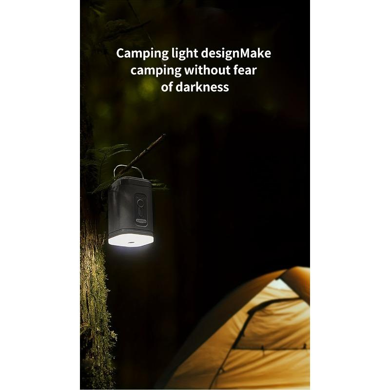 1SET Portable Rechargeable Air Pump - 3-in-1 Air Pump with LED Light, 5 Multifunctional Nozzles for Outdoor Air Filling Equipment