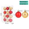 Painted Irregular Gourd Shape Christmas Tree Hanging Ornaments