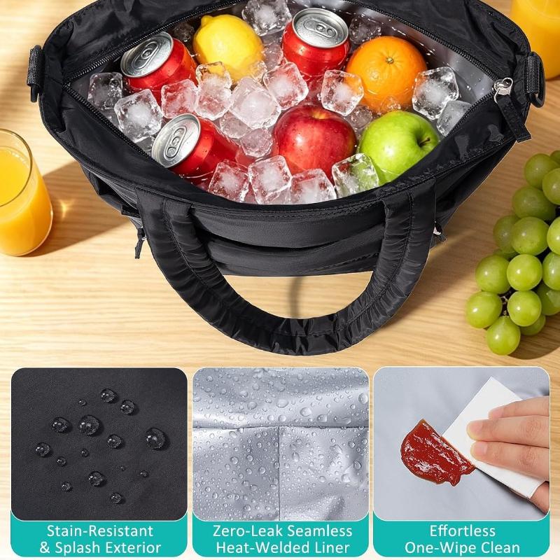 Borsa Pranzo per Donne Gonfia Borsa Pranzo Termica Borsa Tote Frigo