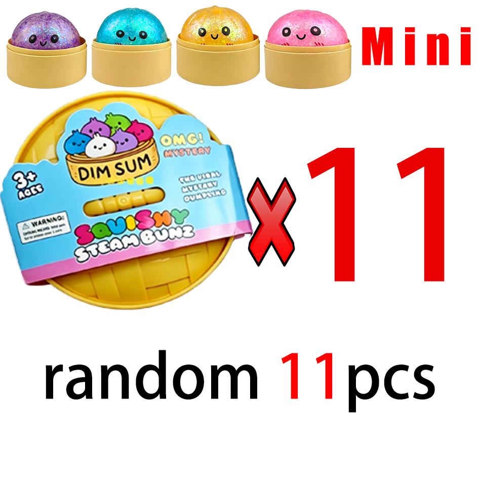 Mini 1-24 Stück Glitzer-Knödel Glitzer-Knödel Squishy Mit Box Knödel Sensorisches Knetspielzeug Zur Stressbewältigung