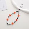 New Heart-Shaped Beaded Phone Chain, Wooden Heart Accessory, Anti-Drop and Anti-Loss Phone Case Pendant, Wristband