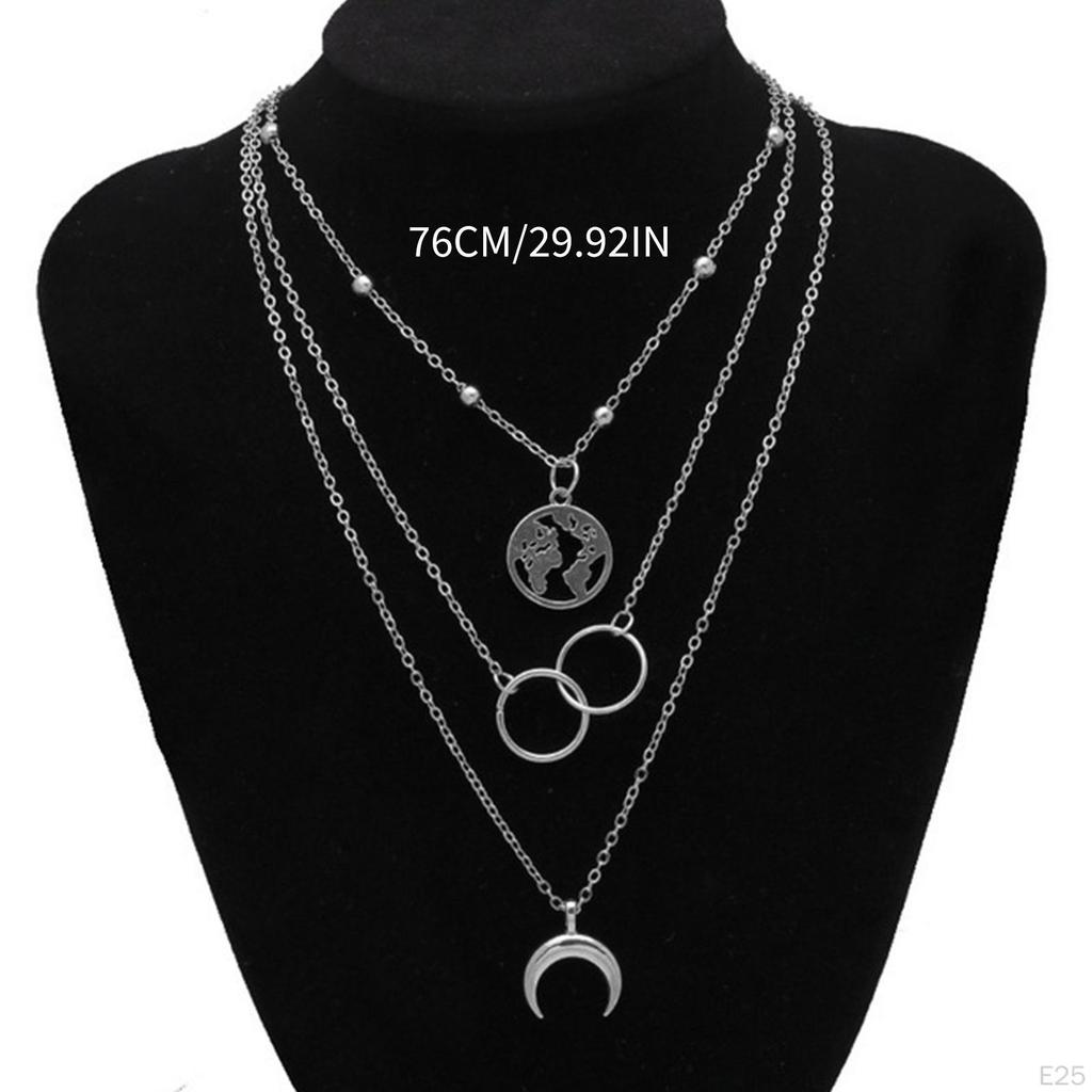 Exquisite Multilayer Pendant Butterfly Necklace, Women Ladies Dainty Choker Chain, Boho Jewelry