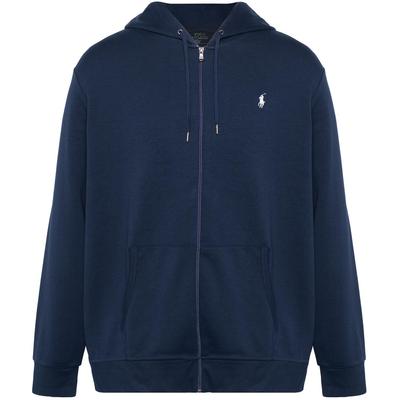 Polo Ralph Lauren однотонная куртка с вышитым логотипом на молнии с длинным рукавом и капюшоном, мужские куртки темно-синего цвета 710652313-008
