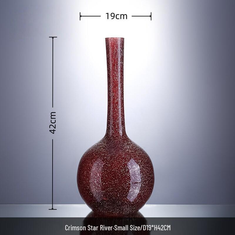 Luxury Retro Handmade Wine Red Glass
