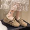 Flat Bottom Women's Autumn New Fashionable Versatile Retro One-pedal Round Head Single Shoes