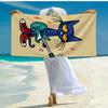 Ultra-Soft Beach Towel with Pete the Cat Theme,Ideal for Pool - Camping, Diving - Perfect Travel Essential, Vibrant Beach Towel.