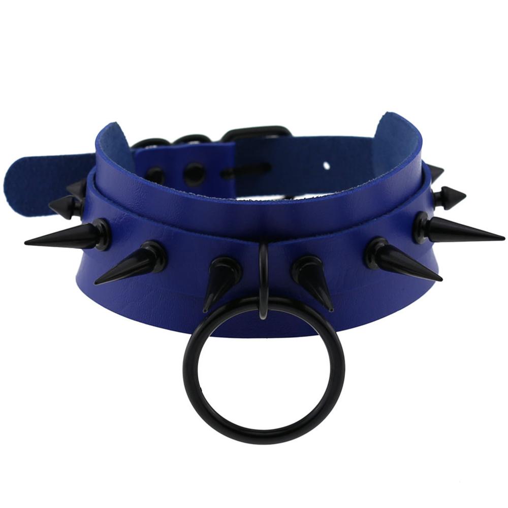Black Choker Spiked Necklace For Women Cosplay Collar Girls Party Club Chockers Gothic Jewelry Emo Accessories
