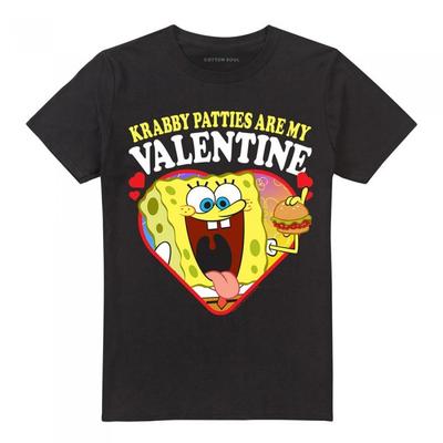 SpongeBob SquarePants Unisex Adult Krabby Patties Are My Valentine T-Shirt