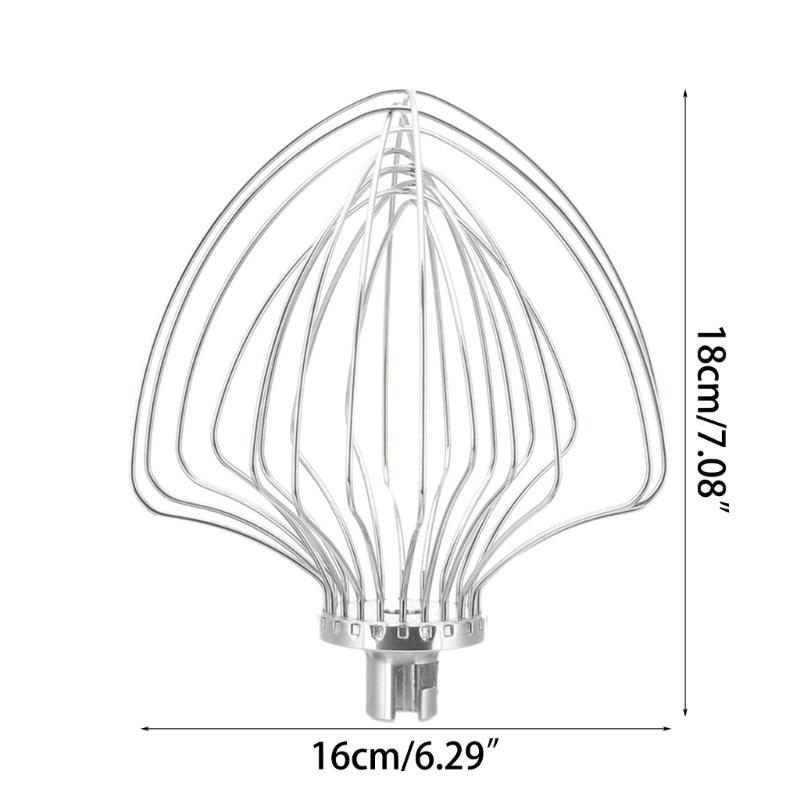 Stainless Wire Whip Whisk Electric Mixer Attachment for KMS8990NP 7QT KSM8990DP